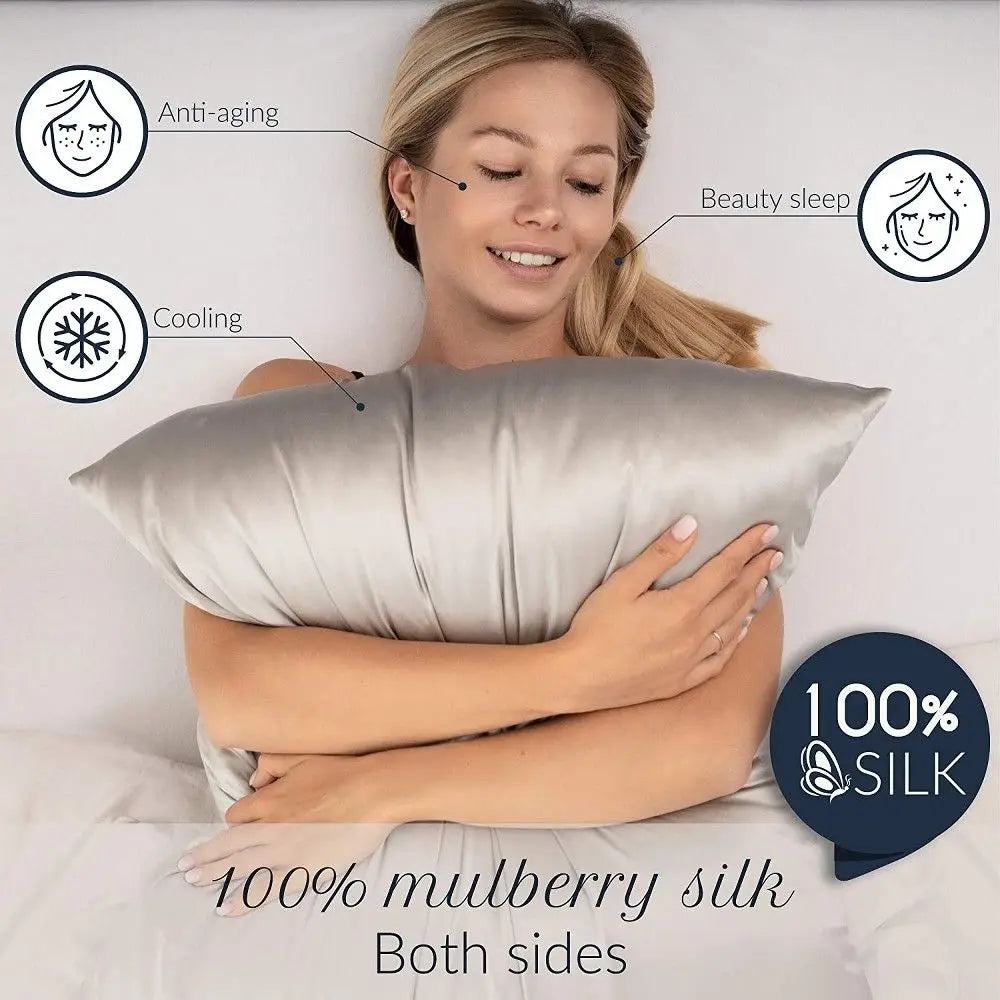 100% Pure Silk Pillowcase – The Ultimate Beauty Sleep Essential